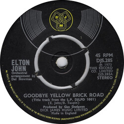 Elton John Goodbye Yellow Brick Road VINYL 7" USED