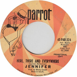 Jennifer Warnes Sunny Day Blue / Here, There And Everywhere USED VINYL 7INCH 45 RPM SINGLE PROMO