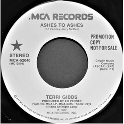 Terri Gibbs Ashes To Ashes USED VINYL 7INCH 45 RPM PROMO STEREO