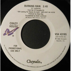 Crazy House Burning Rain USED VINYL 7INCH PROMO