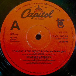 Chuck Jackson (2) Tonight's The Night (It's Gonna Be Alright) USED VINYL 12INCH 45 RPM SINGLE