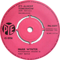 Mark Wynter It's Almost Tomorrow USED VINYL 7INCH SINGLE 45 RPM