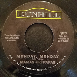 The Mamas & The Papas Monday, Monday / Got A Feelin' USED VINYL 7INCH 45 RPM SINGLE STYRENE