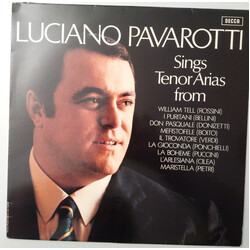 Luciano Pavarotti Sings Tenor Arias From Italian Opera Vinyl LP USED