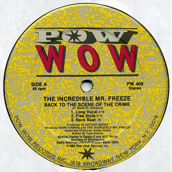 The Incredible Mr. Freeze Back To The Scene Of The Crime VINYL 12" USED