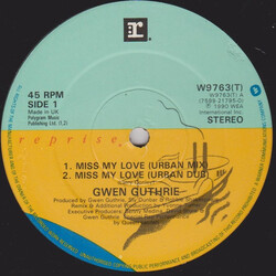 Gwen Guthrie Miss My Love VINYL 12" USED
