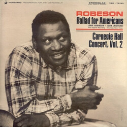 Paul Robeson Ballad For Americans / Carnegie Hall Concert, Vol. 2 Vinyl LP USED