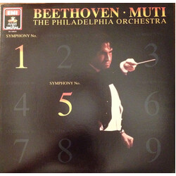 Ludwig van Beethoven / Riccardo Muti / The Philadelphia Orchestra Symphony No. 1 / Symphony No. 5 Vinyl LP USED