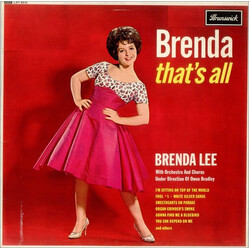Brenda Lee Brenda, That's All Vinyl LP USED