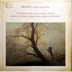 Helmuth Rilling J. Brahms Secular Choral Works Vinyl LP USED