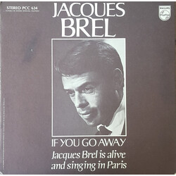 Jacques Brel If You Go Away: Jacques Brel Is Alive And Singing In Paris Vinyl LP USED