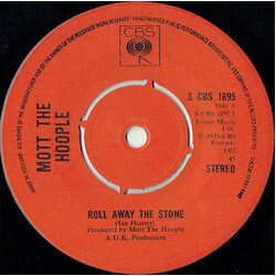 Mott The Hoople Roll Away The Stone USED VINYL 7INCH 45 RPM SINGLE STEREO