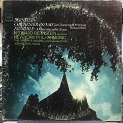 Leonard Bernstein / The New York Philharmonic Orchestra / Camerata Singers / Abraham Kaplan / John Bogart Chichester Psalms / Facsimile Vinyl LP USED