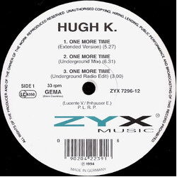 Hugh K. One More Time VINYL 12" USED