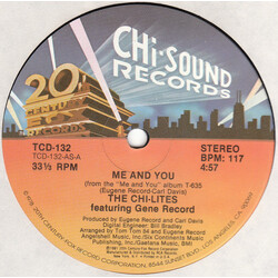 The Chi-Lites / Eugene Record Me And You USED VINYL 12INCH 33 S RPM STEREO
