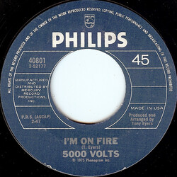 5000 Volts I'm On Fire VINYL 7" USED