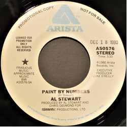 Al Stewart Paint By Numbers USED VINYL 7INCH 45 RPM SINGLE PROMO STEREO MONO