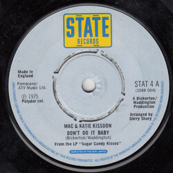 Mac And Katie Kissoon Don't Do It Baby USED VINYL 7INCH 45 RPM SINGLE