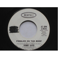Ronnie David (2) Fiddler On The Roof USED VINYL 7INCH 45 RPM PROMO