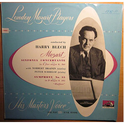 Wolfgang Amadeus Mozart / Harry Blech / London Mozart Players Symphony No. 35 In D Major "Haffner", K.385 / Sinfonia Concertante In E Flat, K.364 Viny