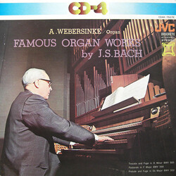 Amadeus Webersinke / Johann Sebastian Bach Famous Organ Works By J.S. Bach Vinyl LP USED