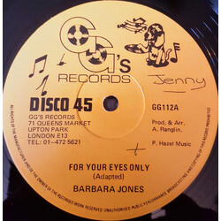 Barbara Jones For Your Eyes Only USED VINYL 12INCH 45 RPM