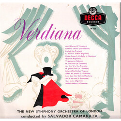 The New Symphony Orchestra Of London / Tutti Camarata Verdiana Vinyl LP USED
