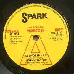 Jeremy Taylor Jobsworth USED VINYL 7INCH 45 RPM PROMO STEREO
