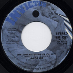 Laura Lee Don't Leave Me Starving For Your Love USED VINYL 7INCH 45 RPM STYRENE