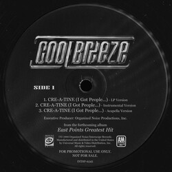 Cool Breeze (2) Cre-A-Tine (I Got People...)/Weeastpointin' USED VINYL 12INCH 33 S RPM PROMO