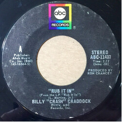 Billy 'Crash' Craddock Rub It In VINYL 7" USED