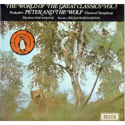 Sergei Prokofiev / Sir Malcolm Sargent / Ralph Richardson (2) / The London Symphony Orchestra Peter And The Wolf Vinyl LP USED