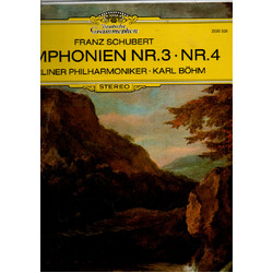 Franz Schubert / Berliner Philharmoniker / Karl Böhm Symphonien Nr.3 • Nr.4 Vinyl LP USED