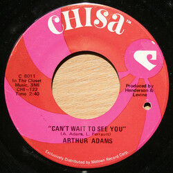 Arthur Adams Can't Wait To See You / It's Private Tonight USED VINYL 7INCH 45 RPM SINGLE