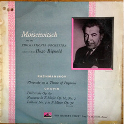 Benno Moiseiwitsch / Sergei Vasilyevich Rachmaninoff / Frédéric Chopin Rachmaninoff And Chopin Vinyl LP USED