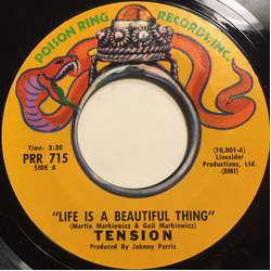 Tension (9) Life Is A Beautiful Thing / Run To Nowhere Vinyl 7" USED