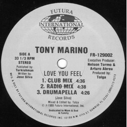 Tony Marino (2) Love You Feel VINYL 12" USED