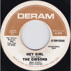 The Gibsons Hey Girl / The Magic Book Vinyl 7" USED