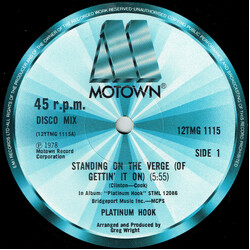 Platinum Hook Standing On The Verge (Of Getting It On) USED VINYL 12INCH 45 RPM SINGLE