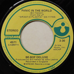 Be Bop Deluxe Panic In The World Vinyl 7" USED