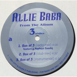 Allie Baba Box Of 3 / Toes Curl / Nothing To It USED VINYL 12INCH MAXI-SINGLE PROMO