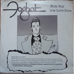 Foghat Wide Boy USED VINYL 7INCH SINGLE PROMO