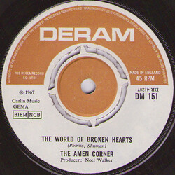 Amen Corner The World Of Broken Hearts USED VINYL 7INCH 45 RPM SINGLE