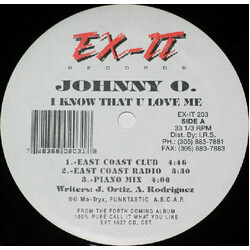 Johnny O I Know That You Love Me VINYL 12" USED