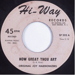 Original Joy Harmonizers How Great Thou Art / Cross Of Calvary USED VINYL 7INCH 45 RPM