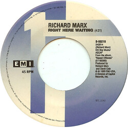 Richard Marx Right Here Waiting USED VINYL 7INCH SINGLE 45 RPM