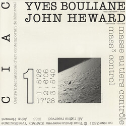 Yves Bouliane / John Heward Masse Au Tiers Contrôle / Mass³ Control Vinyl LP USED