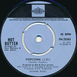 Hot Butter Popcorn USED VINYL 7INCH SINGLE 45 RPM