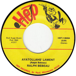 Ralph Bebeau Ayatollahs' Lament USED VINYL 7INCH 45 RPM SINGLE STEREO