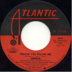 Genesis Follow You Follow Me USED VINYL 7INCH 45 RPM SINGLE